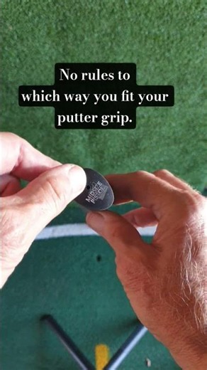 Fitting putter pistol grip