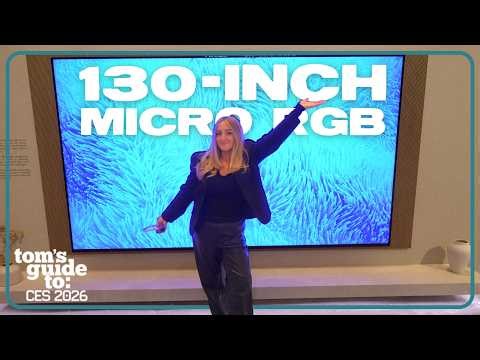 Samsung's 130-Inch RGB TV Is Absolutely Unhinged! | CES 2026 Hands-On