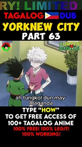 208K views · 4.1K reactions | https://bit.ly/watchnextpartanime Yorknew City - Hunter X Hunter Tagalog Dub - Part 63 #hunterxhunter #hunterxhunteredit #hunterxhunterfan | Tagalog Anime Dub V2 | Facebook