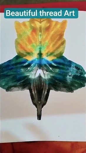 Beautiful thread Art #shorts #ytshorts #threadart