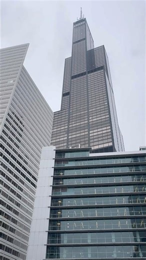 Willis Tower Chicago #aroundthisworldforyou #viral #chicago #tallestbuilding #willistower