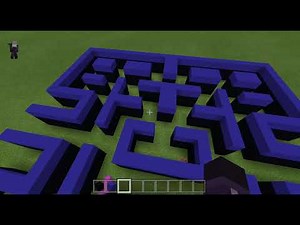 Pac-Man maze in Minecraft!
