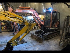 Working on the new Kubota excavator