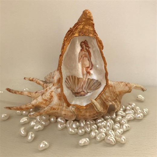 Vintage Birth of Venus, Aphrodite Goddes of Love Altar, Small Ring Dish, Victorian Home, Decoupage, Handmade, Birthday Gift, Art Lover Gift - Etsy