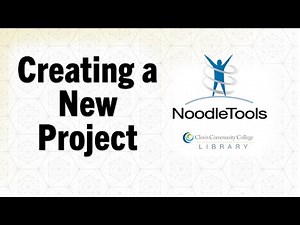 How to Create a NoodleTools Project