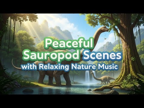 Peaceful Sauropod Scenes with Relaxing Nature Music