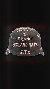 The Wehrmacht helmet became the ubiquitous German helmet of World War II, worn by all branches of the Wehrmacht and SS, police, fire brigades and Party organizations.⁠ ⁠ Private First Class Lester Luber, a U.S. military medic of the 327th Medical Battalion within the 102nd Infantry Division, picked up a Wehrmacht soldier helmet as a trophy following the Germans surrender. ⁠ ⁠ Private Luber kept this helmet in memory of his time spent in Europe, then donated it to the Museum in 1983. #WWII #Wehrm