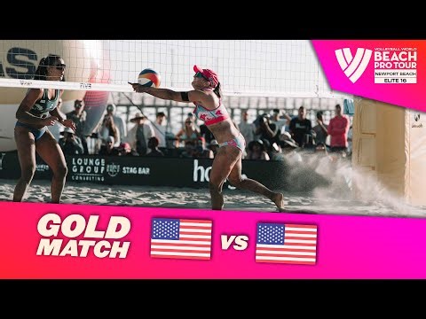 Nuss/Brasher vs. Donlin/Denaburg - Gold Match Highlights | Newport Beach 2025 #BeachProTour