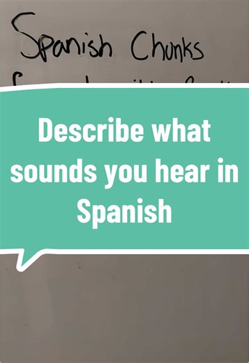 🎧 Learn real Spanish chunks to describe how things sound — soft, loud, weird, or perfect. Easy phrases you’ll use every day 🇪🇸 💾 Save this & tag a friend who loves music! #LearnSpanish #SpanishChunks #SpanishEveryday #SpanishForBeginners #SpanishTips #FluentSpanish #SpeakSpanish #LanguageLearning