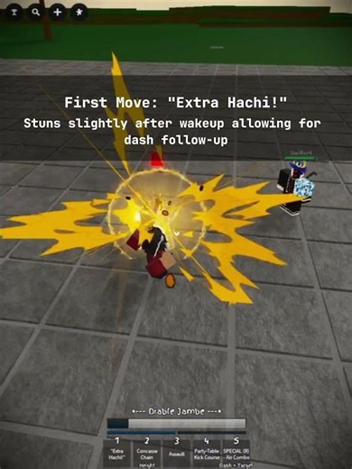 Vinsmoke Sanji Moveset - JJS Skillbuilder #roblox #jjkgame #jujutsushenanigans
