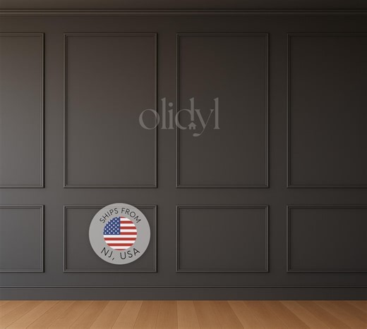 Pre-cut Wall Molding Kit: Peel & Stick Wainscoting Panel - DIY Home Decor - Etsy