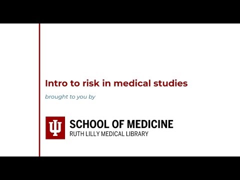 Intro to risk in medical studies
