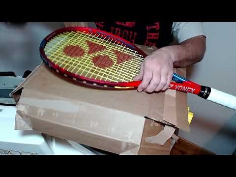 How to Stencil a Logo on your Tennis Strings / Yonex Vcore 98
