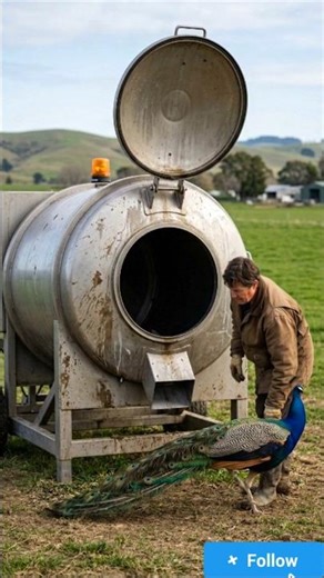 Peacock Processing Machine in Action!