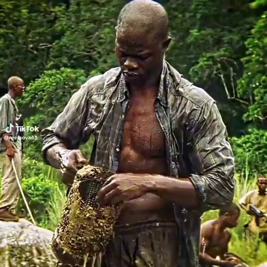 He found a rare pink diamond in secret but was eventually caught. Movie: Blood Diamond