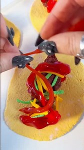 Taco slime kit asmr making tacos