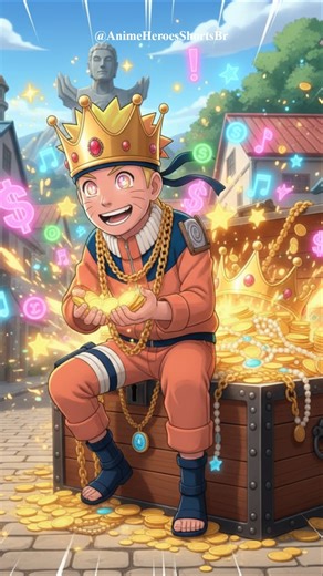 Sakura REJEITA Naruto… mas ele fica RICO e conquista Hinata e Ino! 💰🔥 #shorts