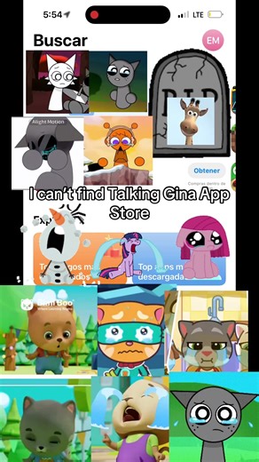 I can’t find Talking Gina App Store