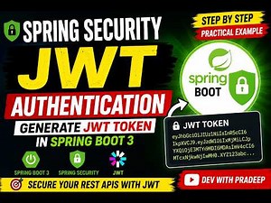 Spring Security JWT Authentication Tutorial | Generate JWT Token in Spring Boot