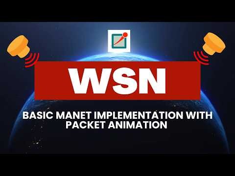 Mobile Ad-hoc Network (MANET) Simulation using OMNeT++ 6.4 | WSN Practical |
