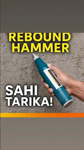 rebound hammer test, concrete strength test, non destructive concrete test #shorts #construction