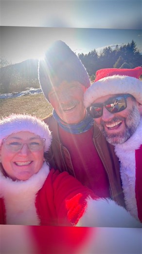 Bright blue sky. Winter Solstice light. Santa coats. A slightly feral and quite ginormous tree. 🎄✨ Yesterday, on the shortest day of the year, we wandered the rolling fields of Liberty Hill Christmas Tree Farm in Gilford, New Hampshire - just hubby, youngest son, his lovely girlfriend, our sweet-speckled dog, and me, your friendly neighborhood #Muse. (Our eldest son works in Boston, so joined us in spirit.) Sunbeams poured across rows of trees in every shape and mood, and once again we did what