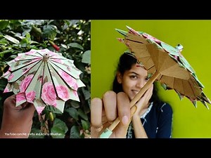 Tutorial - Modular origami umbrella, DIY paper umbrella