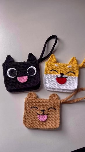 Handmade Crochet Animal Pouches Tutorial
