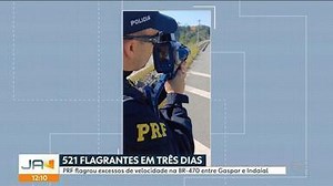 PRF faz 521 flagrantes na BR-470 em três dias