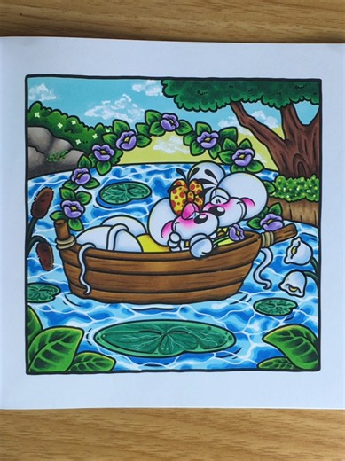 Coloriage Diddl cozy numéro 1 – petit colo facile