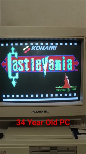 Castlevania on a Packard Bell Legend 300SX #vintage #pc #pcgaming #old #fyp #money