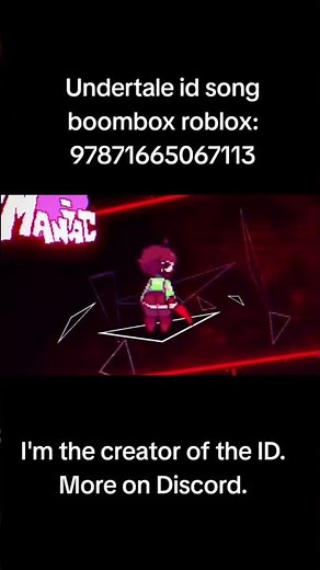 Undertale id song boombox roblox #song #music #boombox #roblox #roblox #undertale #chara #lovemaniac