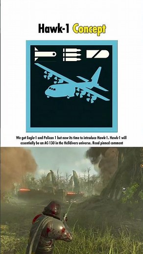 We got Eagle-1 and Pelican 1 but now its time to introduce Hawk-1 - Helldiverw 2