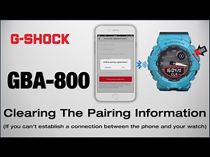 GBA-800 G-Shock Module 5554 Clear Pairing Information from Watch & Application - Unpair | TUTORIAL