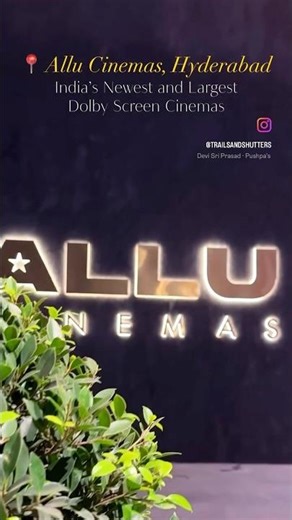 Allu Cinemas is redefining the big-screen experience 🎥💥 #hyderabad #alluarjun #alluarjuncinemas