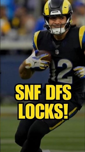 Rams vs Bucs DFS BREAKDOWN — Sunday Night Football Picks! #americanfootballer #nfl #nflnews #shorts