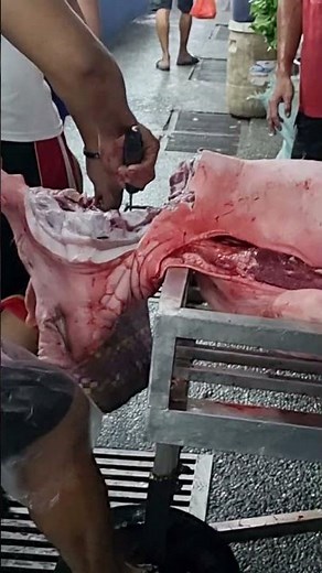 👌Amazing Cutting Skills On How to Cut Pig Head Easily |#shorts #viral #trending #viralhog