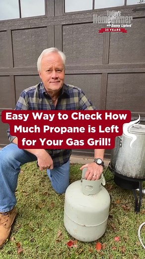 How I check my gas grill's propane level...works every time! . #todayshomeowner #homeimprovement #homeowners #grillmaster #propane #gas #grilling #summer #lifehack #stillgrillingseason | Today's Homeowner