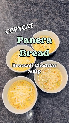 Panera Bread’s Broccoli Cheddar Soup… SKIP the pricetag and make it at home 💚🧡