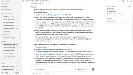 built a new security-code-audit-skill for codex to find security vulnerabilities in any kind of codebase.it finds and structures the vulnerabilities with proper fixes and their impacts (if not fixed), the confidence of the model, etc.link below.