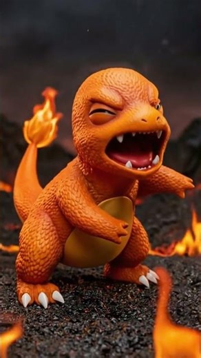 Charmander used Flamethrower 🔥| Pokemon Fire type Starter.#pokemon #charmander #shorts #viral