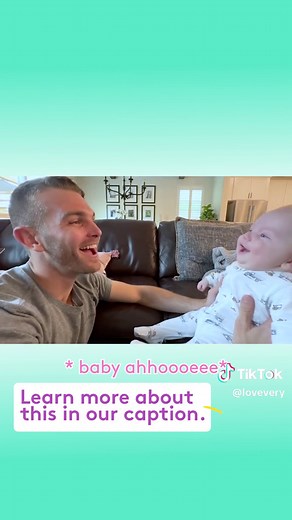 “Cooing” is one of your baby’s first forms of communication. According to the American Speech-Language-Hearing Association, at around 3 months old, your little one may become alert to sounds, smile when you talk to them, and make “oooo” and “ahhh” sounds, like @niss_axt’s baby does. Here are a few easy ways to encourage these early communication skills in your baby: 👉Get at their eye level for face-to-face interaction. 👉Respond to any vocalization they make. 👉 Hold their attention by varying