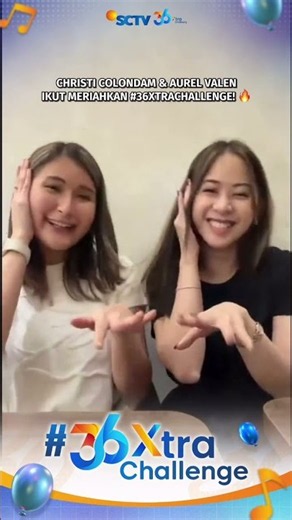 Christi Colondam dan Aurel Valen juga udah ikutan #36Xtrachallenge nih 🤩✨ #shorts