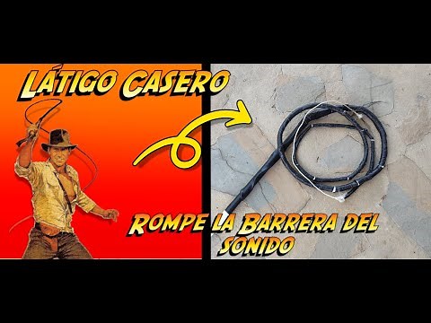 CÓMO HACER un LÁTIGO CASERO, ROMPE LA BARRERA DEL SONIDO