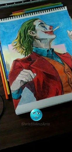 "Joker Smoking Scene Drawing ✏️🔥 | Pencil Color Artwork"|#shorts