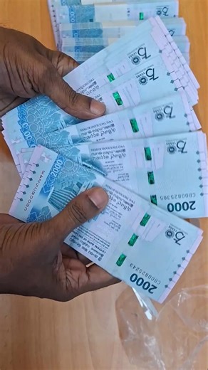 Opening a Brand New Rs. 2000 Bundle 💸 (So Satisfying!) #2000rupees #newnotes #banknotes #currency