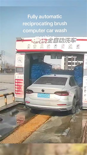 Fully automatic reciprocating brush computer car wash machine#buswashing #carwashing #carwash #buswash