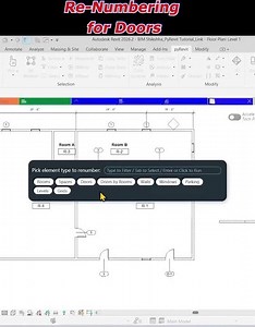 Re-Numbering Doors in Revit using PyRevit | PyRevit Automation Hack #shorts #ytshorts #PyRevit