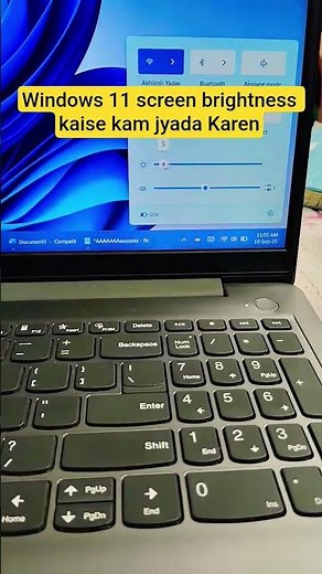 Windows 11 में Laptop Screen Brightness Kaise Kam-Jyada Karen? 😱 | Secret Trick 2025