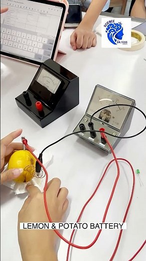 LEMON AND POTATO BATTERY EXPERIMENT #shorts